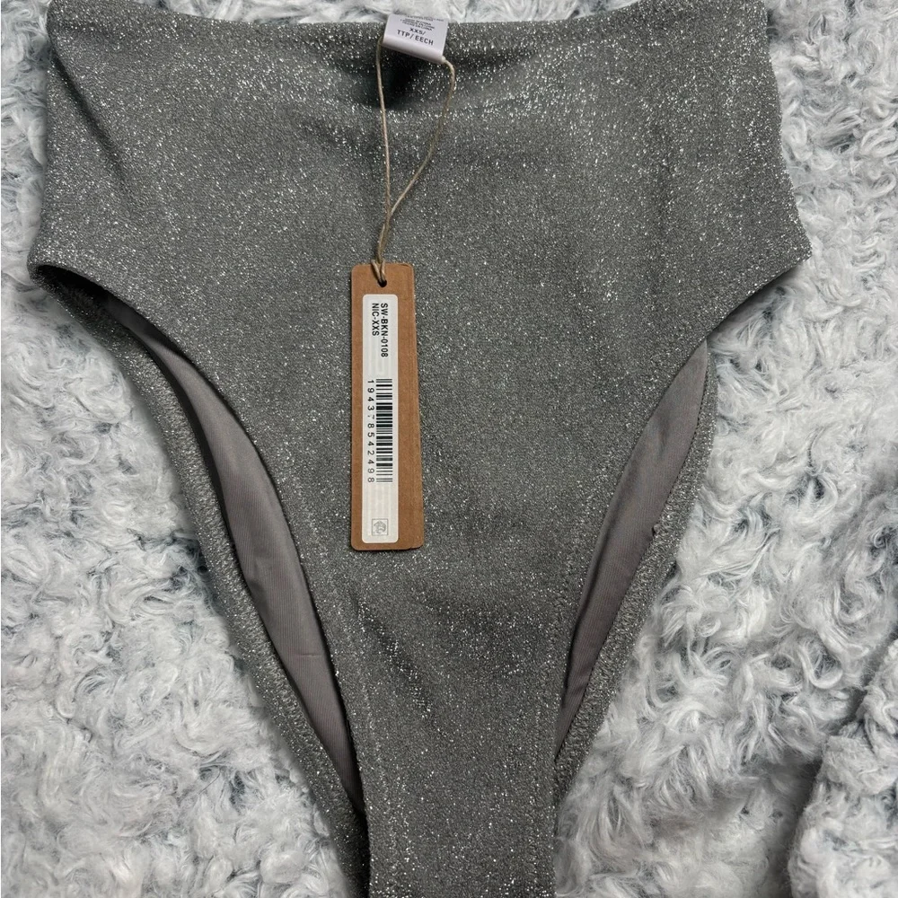 Skims Sparkling High-Waisted Bikini Bottom
