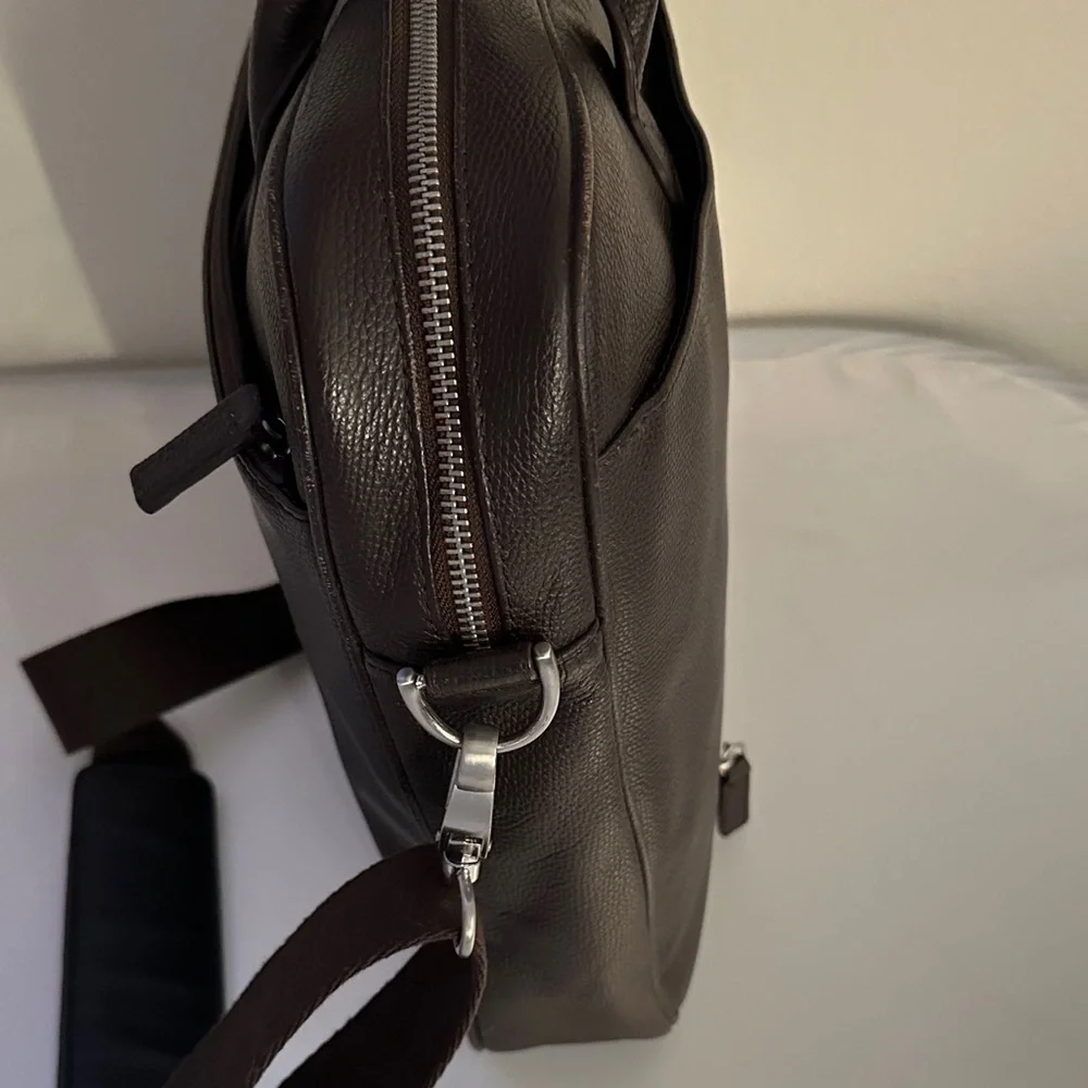 Samsonite Dark Brown Faux Leather Briefcase
