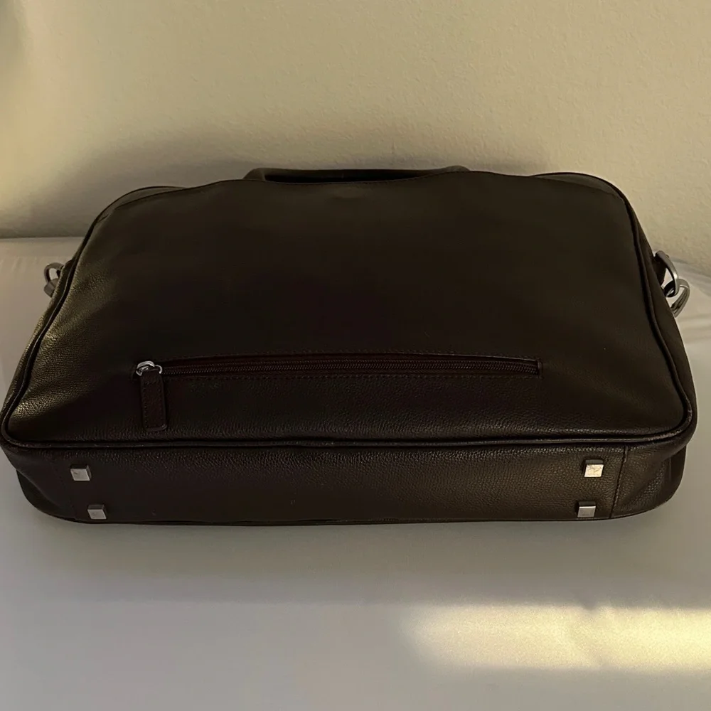 Samsonite Dark Brown Faux Leather Briefcase