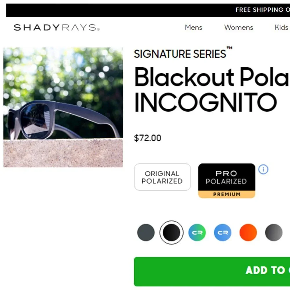 ShadyRays signature series™