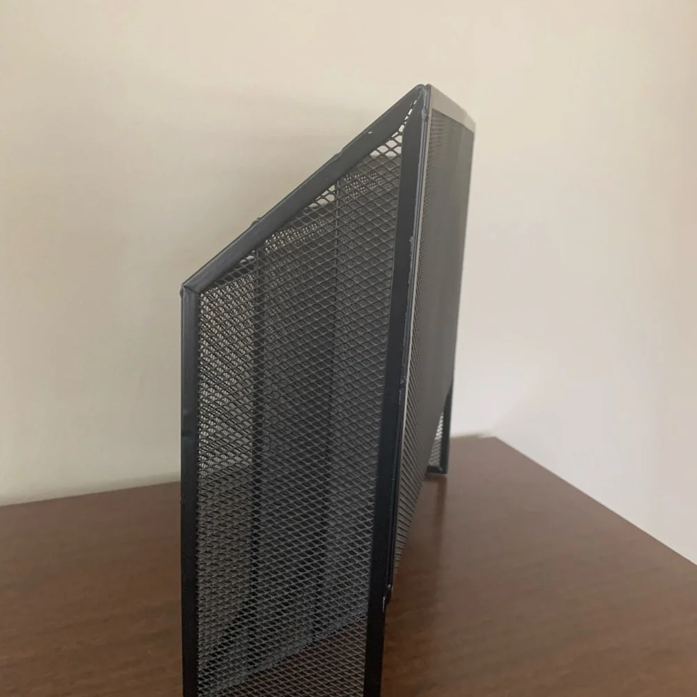 Mind Reader 3-Tier Jumbo Metal Mesh File Holder, Black