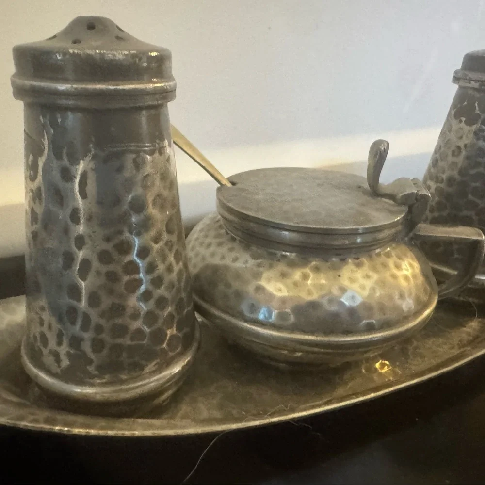 Sheffield Craftsman Pewter Set