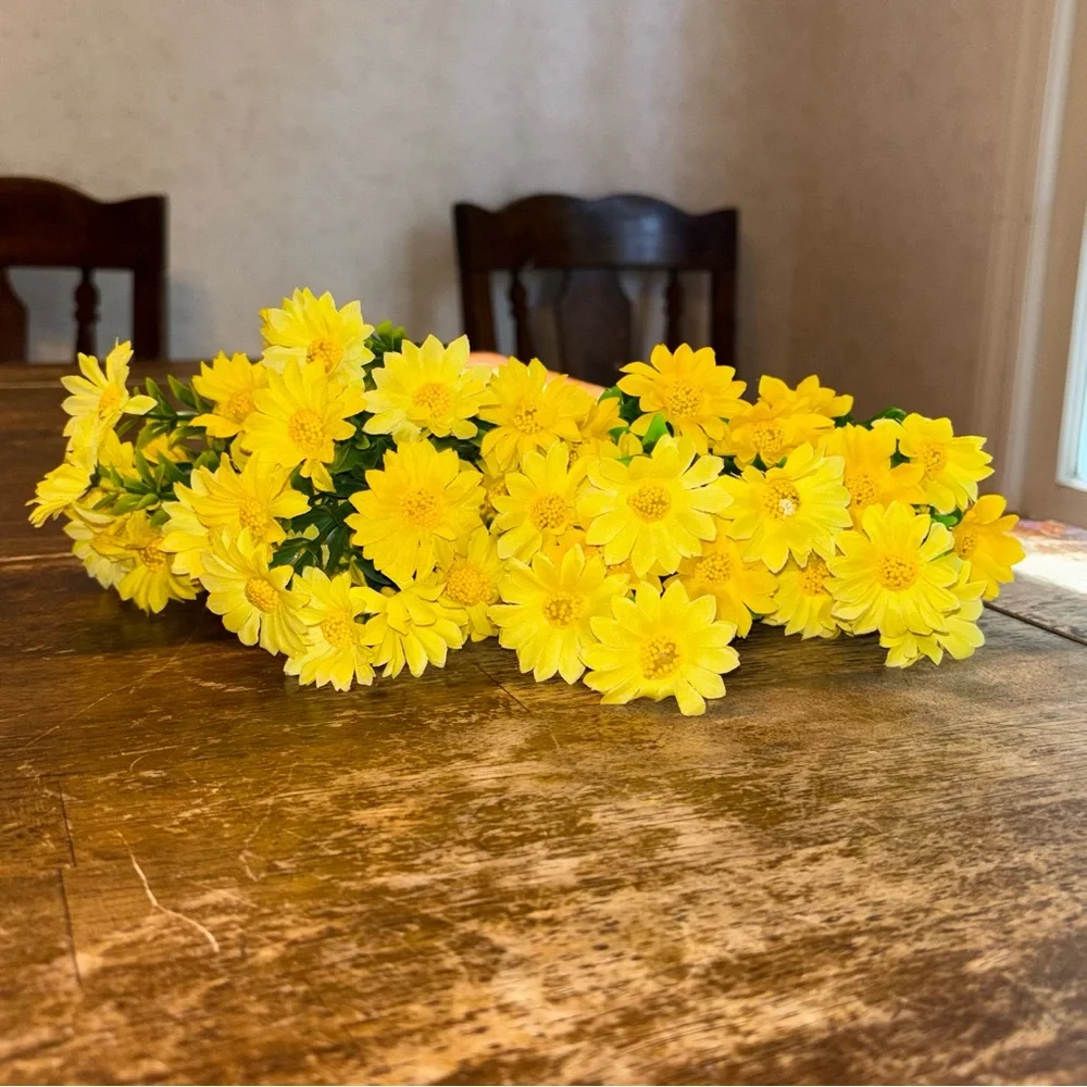 Flowers artificial yellow