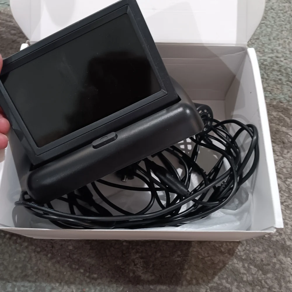 Black Digital Display with Cables