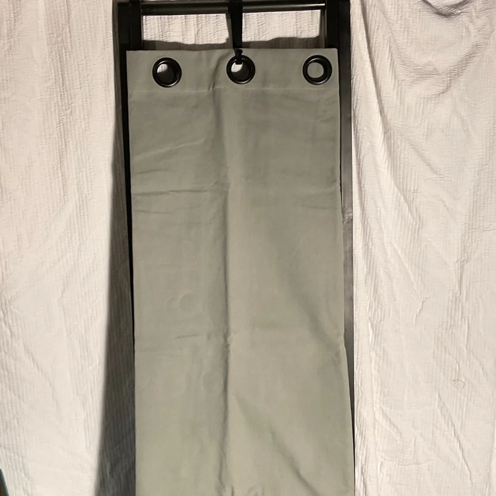 Restoration Hardware Elegant Army Duck Grommet Curtains Spruce
