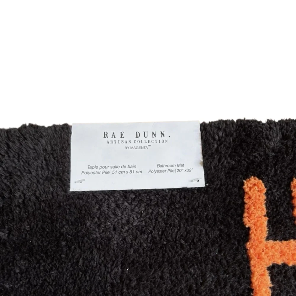Rae Dunn black rug