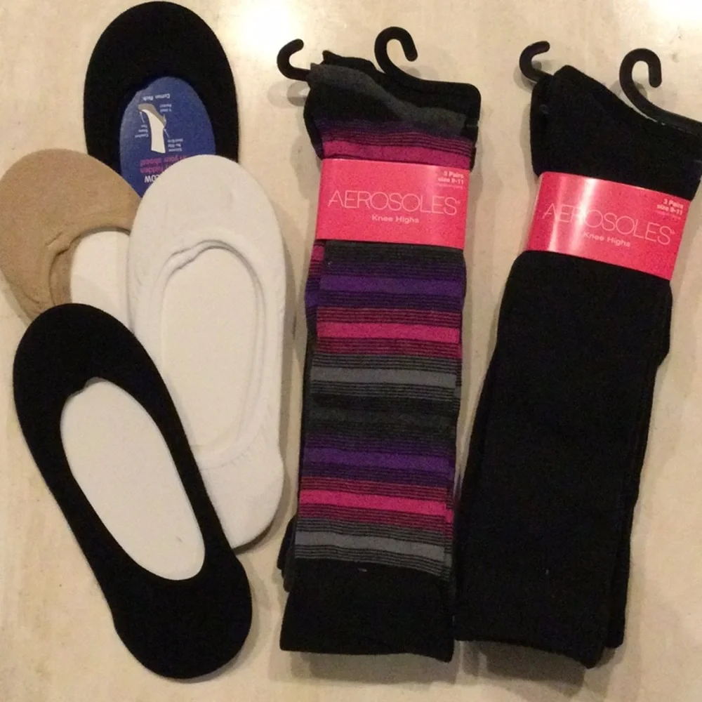 Socks Aerosoles Knee Highs Keds No Show 10 Pairs