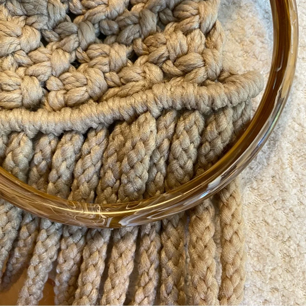 Vintage mcm macrame