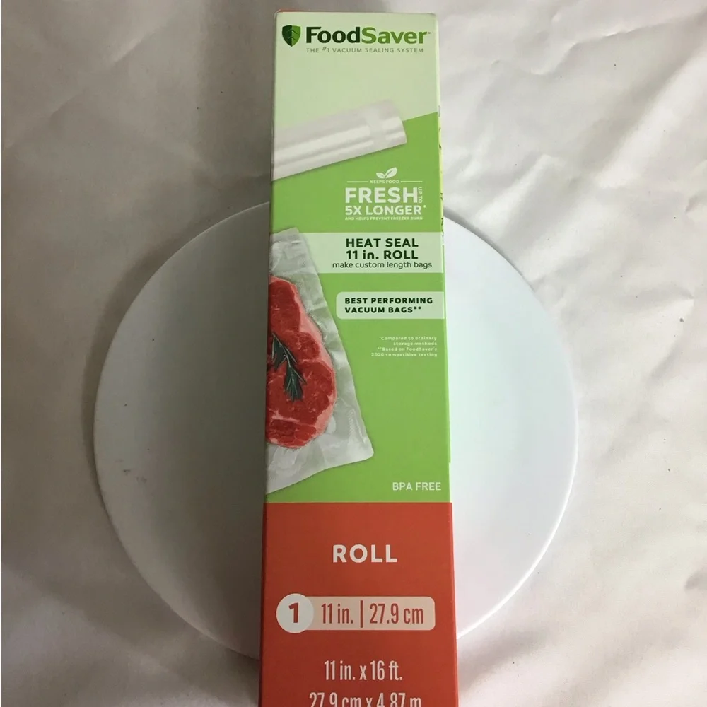 FoodSaver Heat Seal Vacuum Rolls Lot Of 2 Rolls 11inches x 16ft.