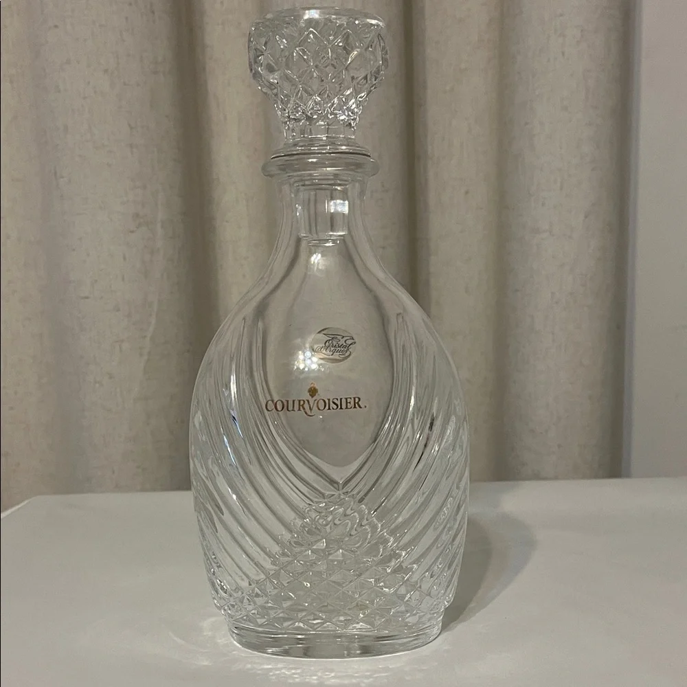 VTG. Courvoisier Lead Crystal Decanter With Stopper
