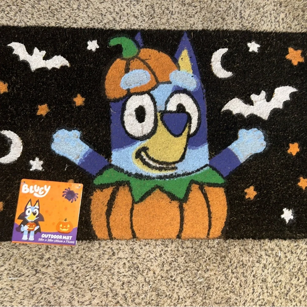 Bluey Halloween Doormat