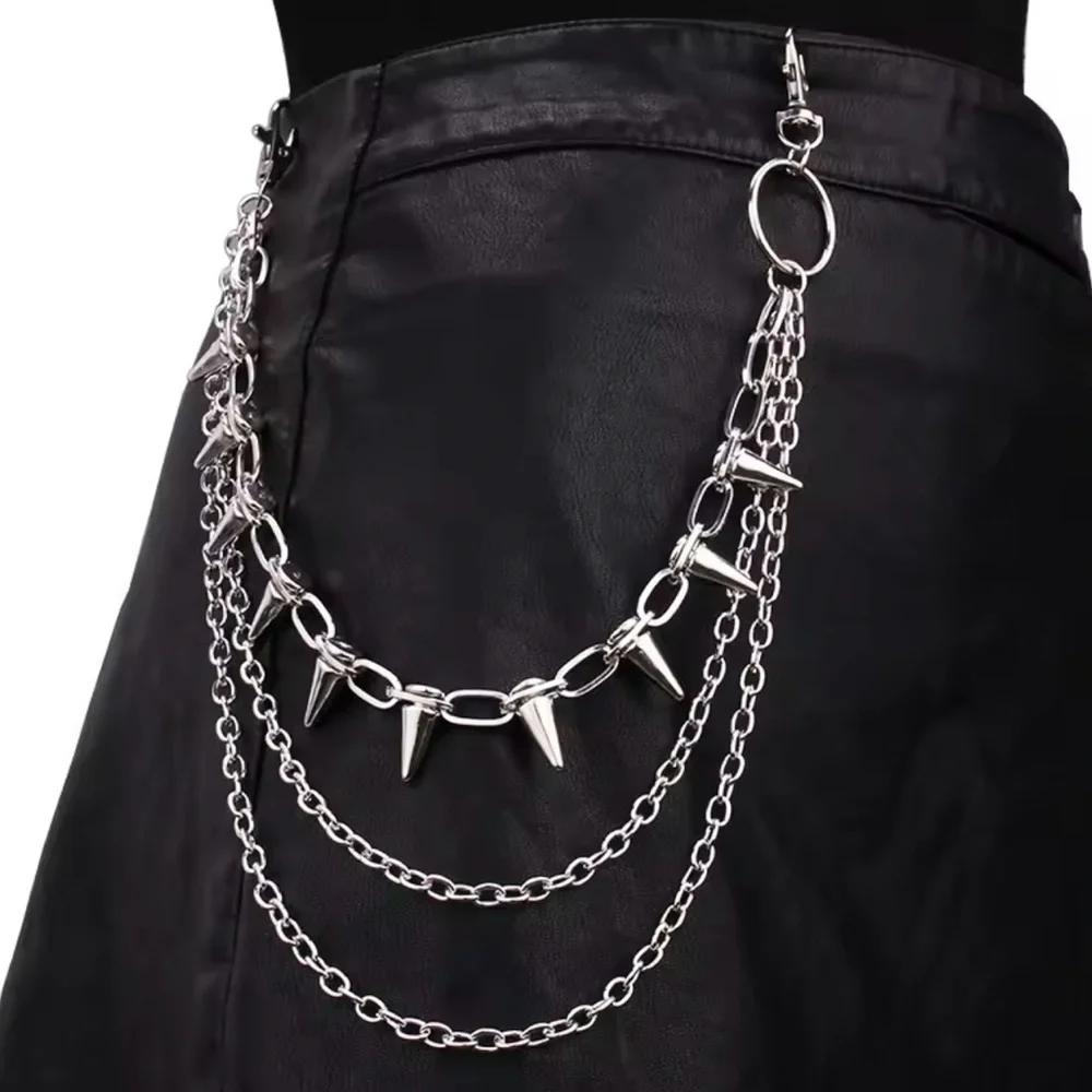 Hip Hop Rock Pants Belt Waist Chain Men Women Keychain Jeans Wallet chain