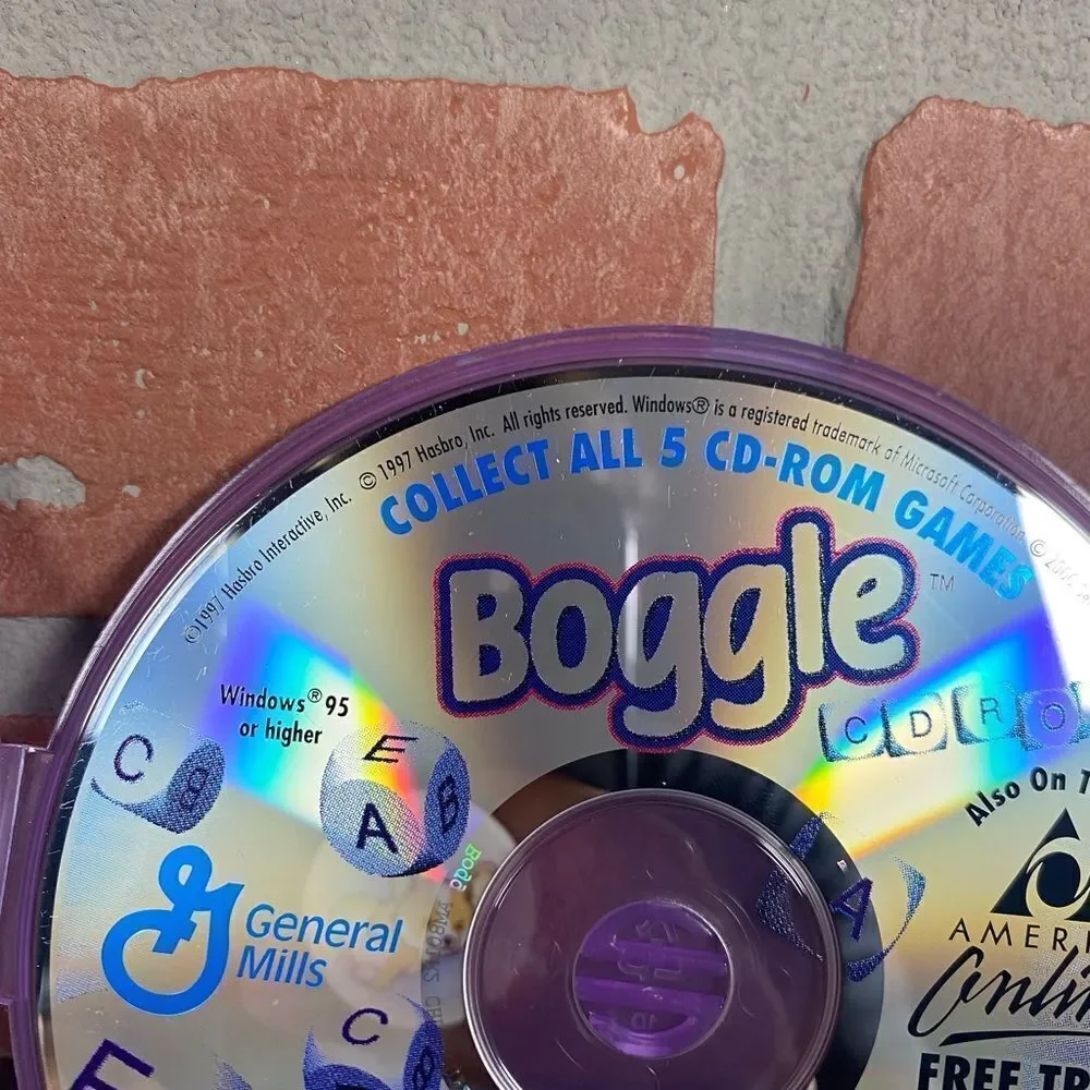 Boogle PC Games Ultimate CD-Rom Full Version Game AOLgeneal Mills 1997