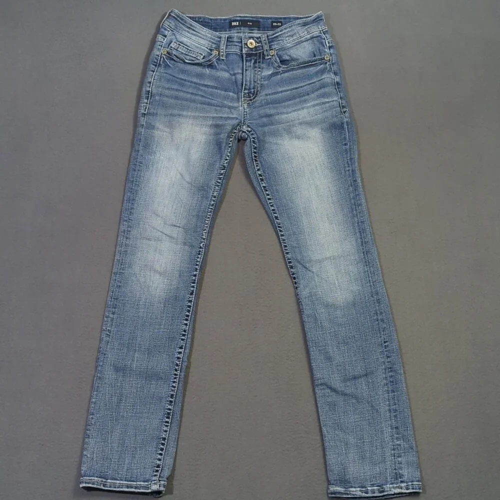 BKE Jeans Men's 29x32 Fits 28x30 Blue Alec Straight Leg Denim