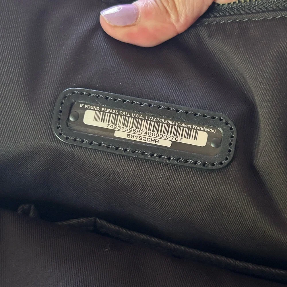 Tumi charcoal grey