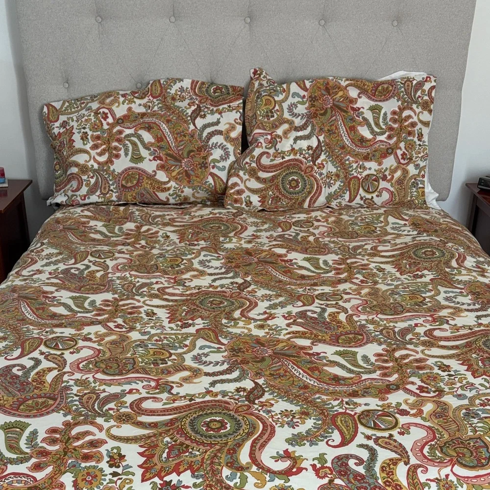 Pottery Barn Queen Duvet and Set of Shams