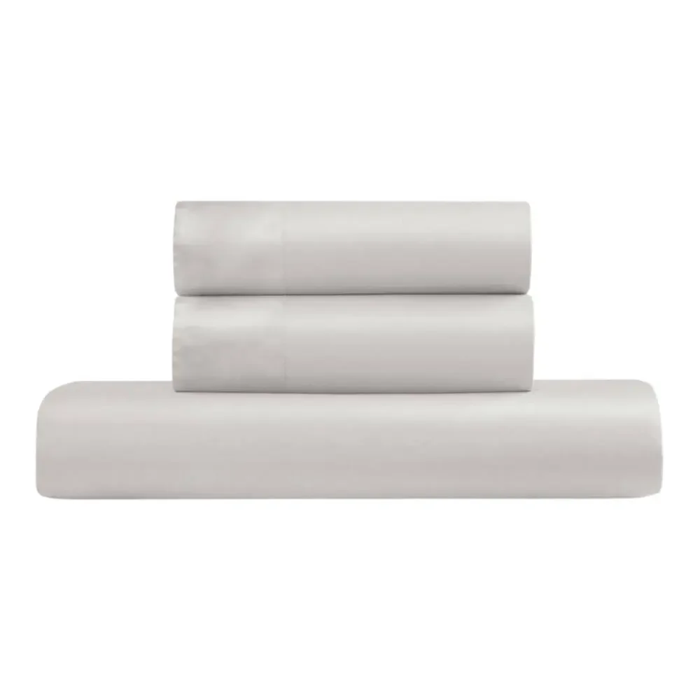 Ella Jayne 100% Luxe Cotton Sateen 3 Piece Duvet Cover Set Stone Full/Queen