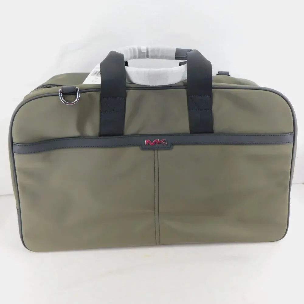Michael Kors New Logo Duffle Bag Malone Olive Travel Weekender Bag New
