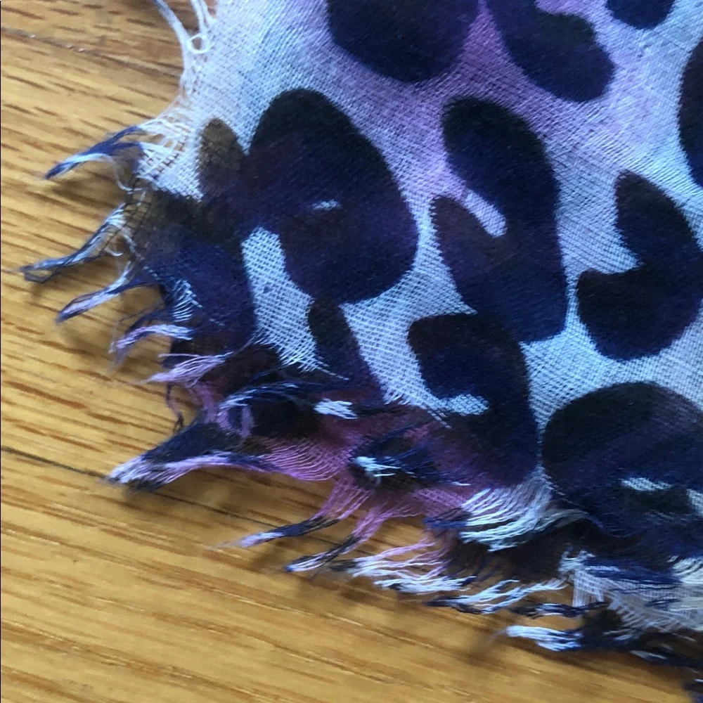 Louis Vuitton x Stephen Sprouse Leopard Graffiti Scarf Stole - Violet/Purple