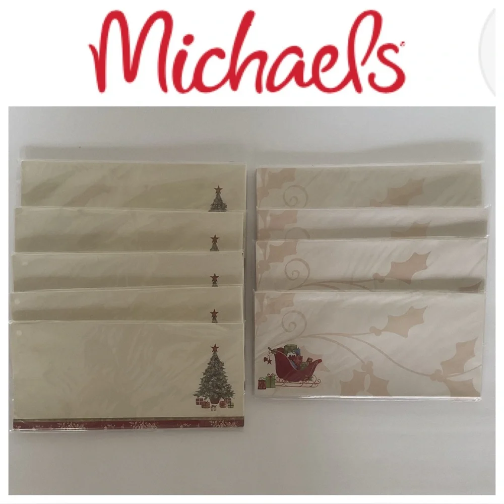 Michael’s Craft Stores  Christmas Envelopes NWT LOT OF 9 PACKAGES