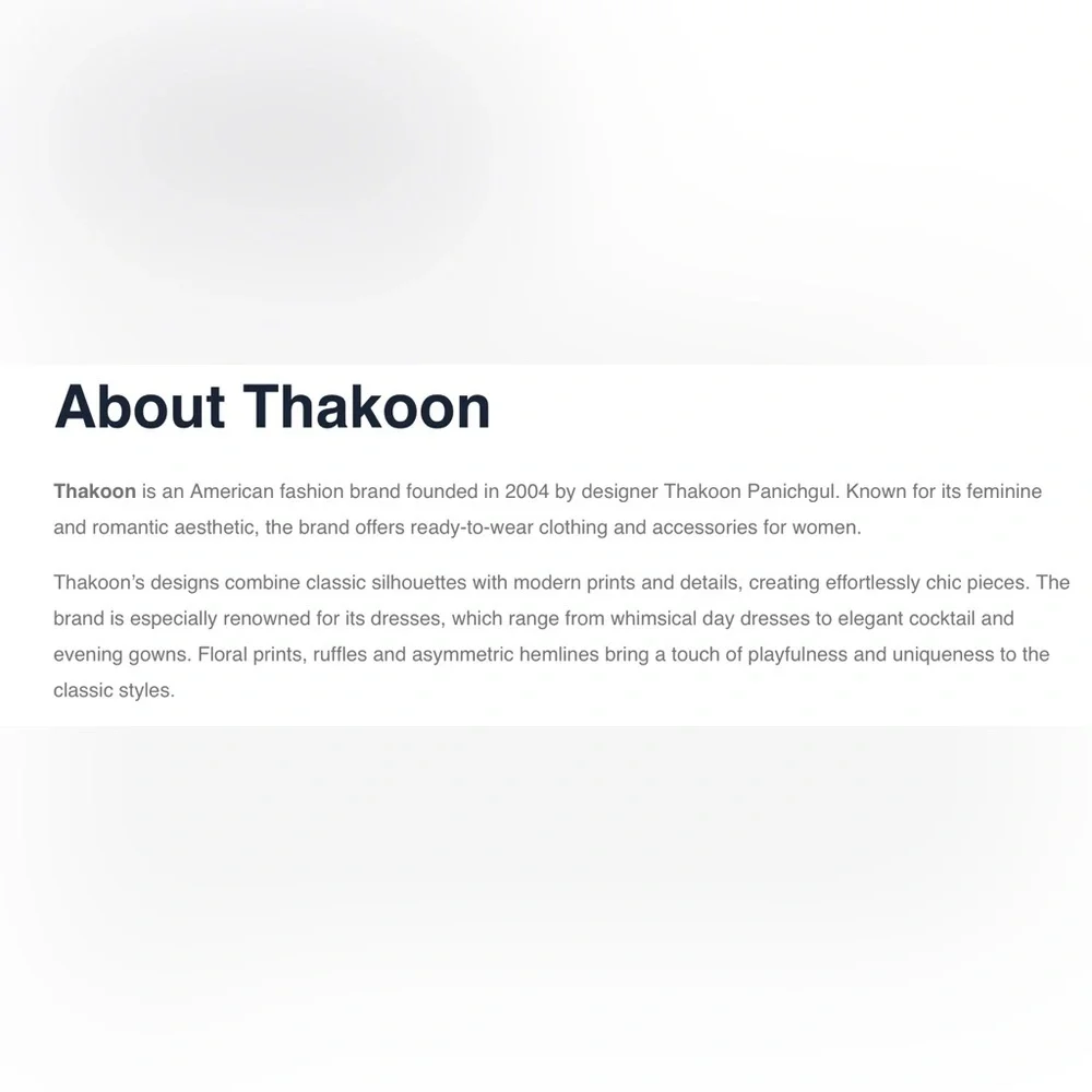 Thakoon nwt high