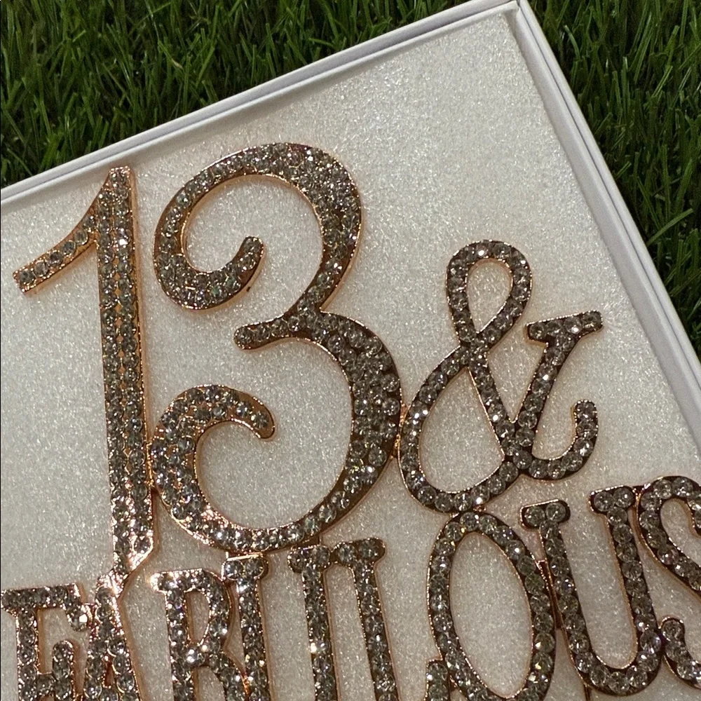 13 and Fabulous Cake stopper - Metal