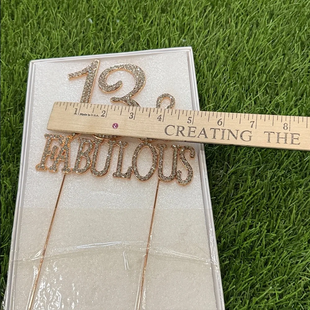 13 and Fabulous Cake stopper - Metal