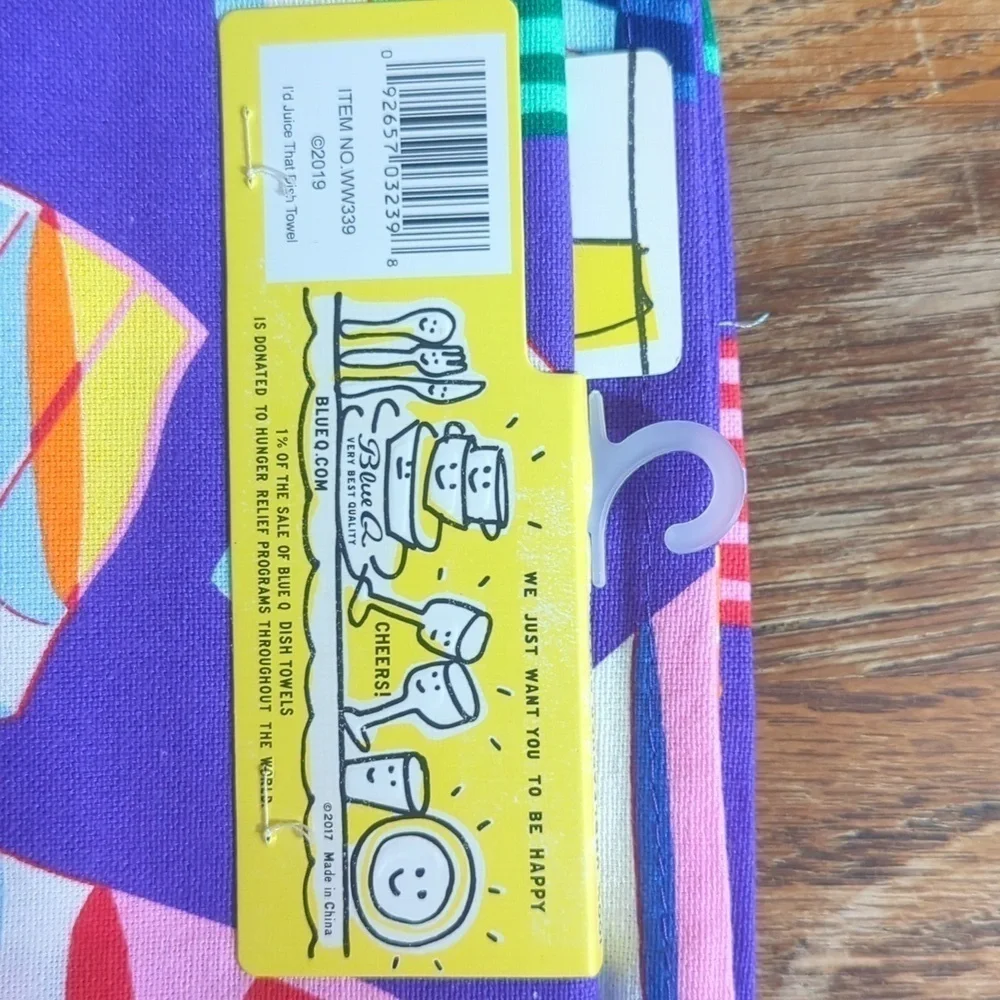 Dish Towel Towel--I'd Juice That!-- Blue Q
