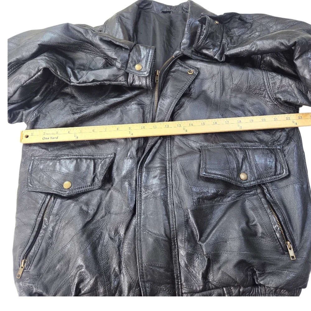 Vintage patchwork leather