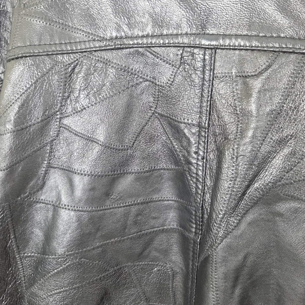 Vintage patchwork leather