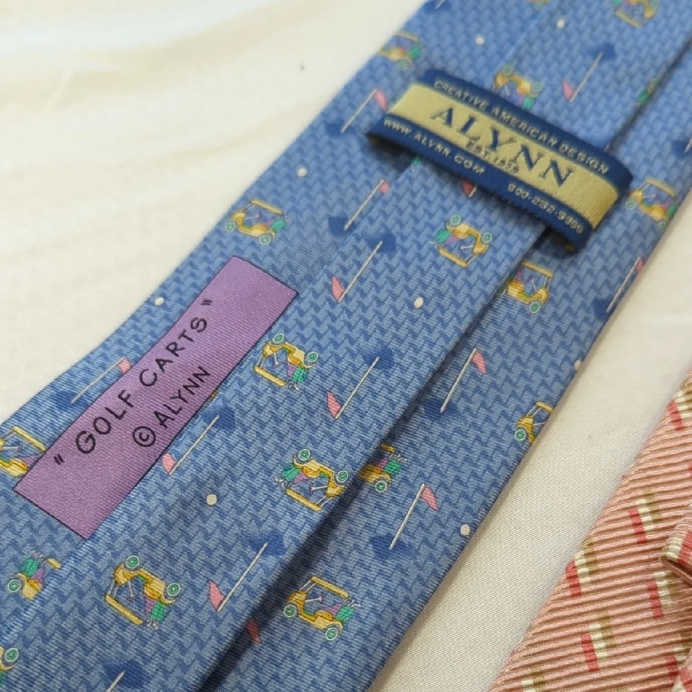 Gianfranco Ferre Blue and Pink Ties