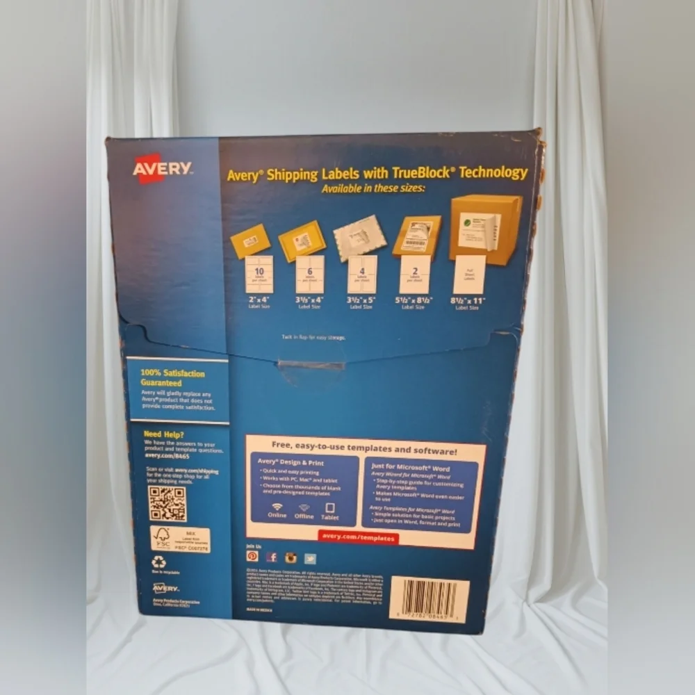 Avery trueblock 8465