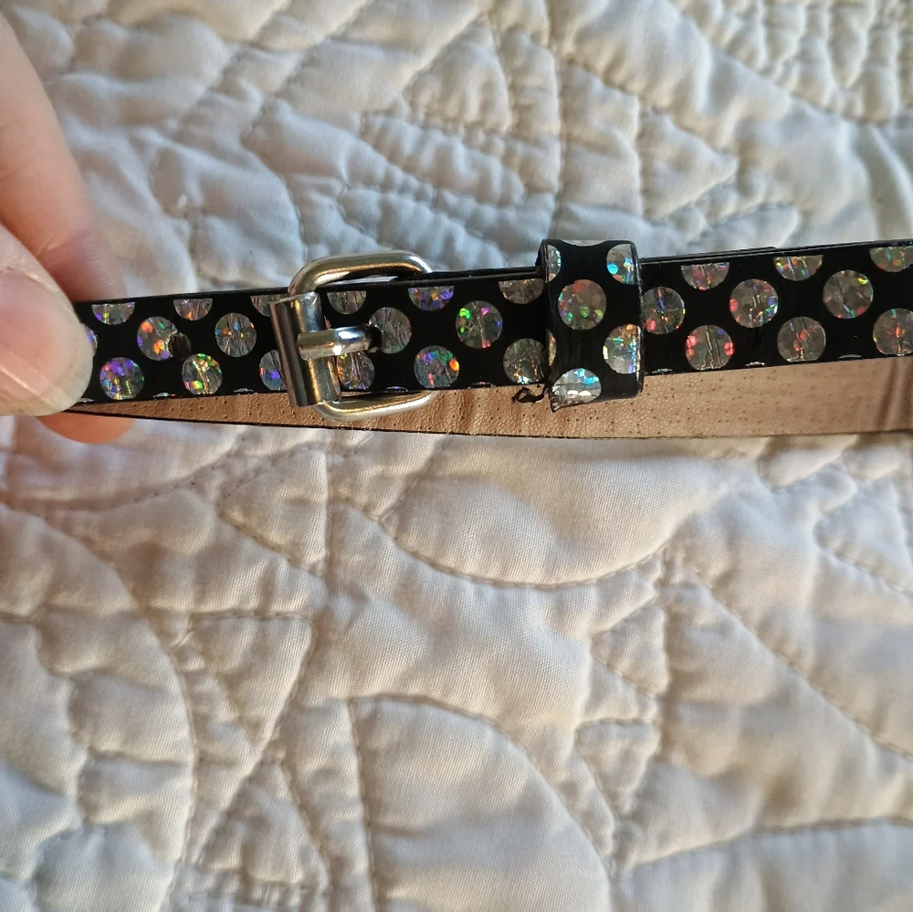 N/A black iridescent