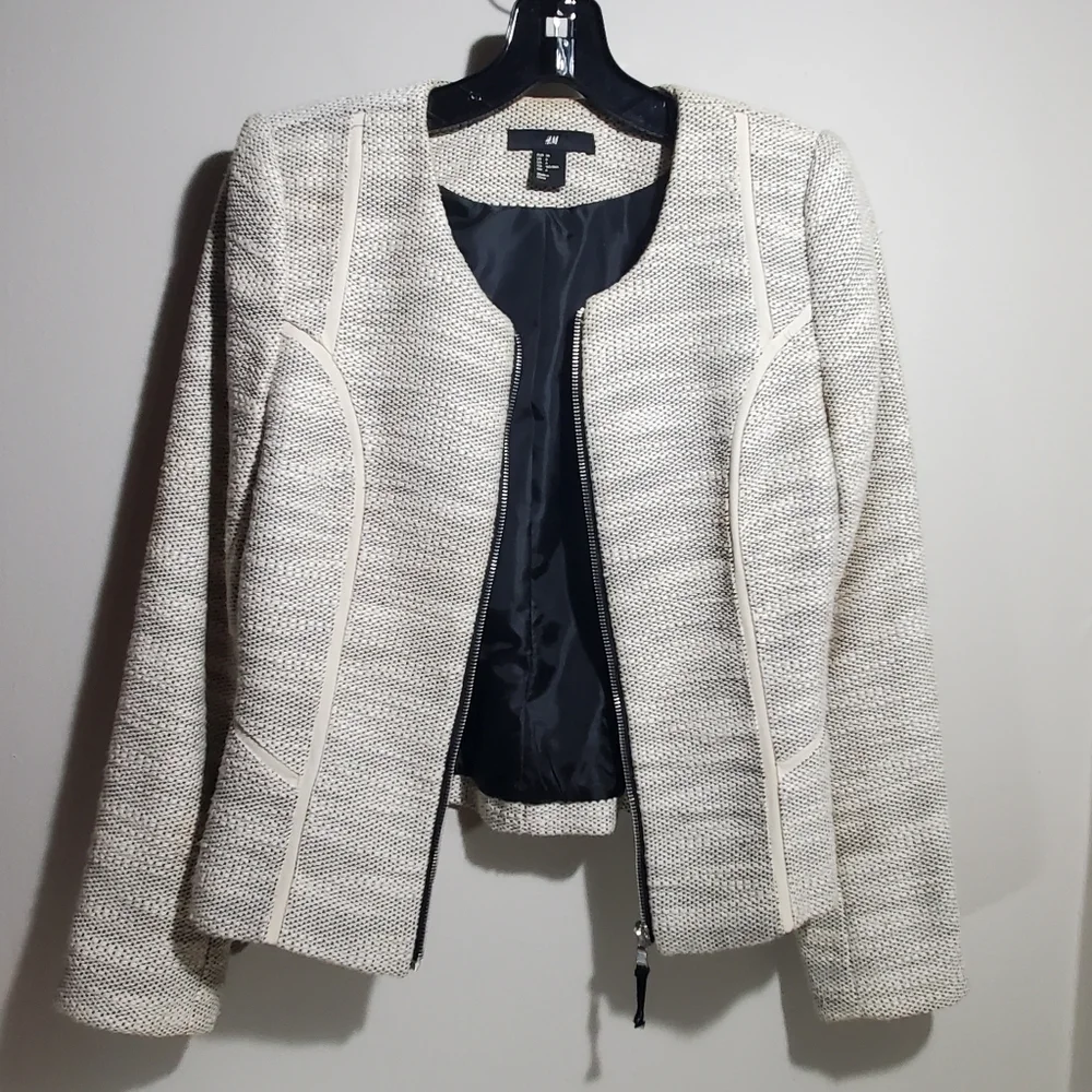 H&M ivory black