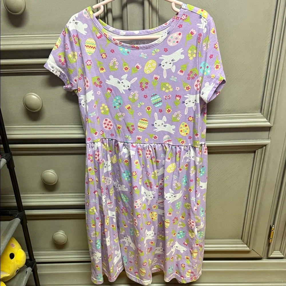 The Children's Place Purple Easter Bunny Dress