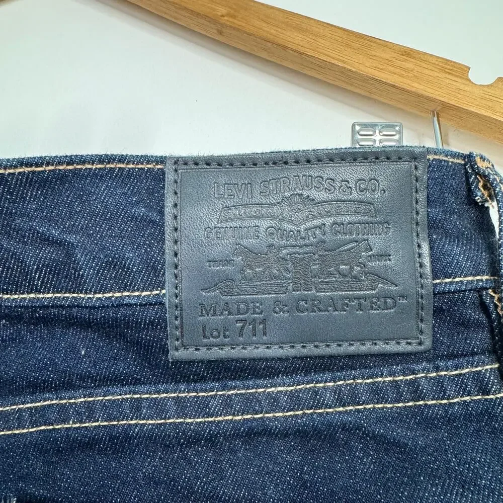 Levi's Made & Crafted Stem Flare Jeans Blue Anthro Mid Rise Boho Casual Size 27