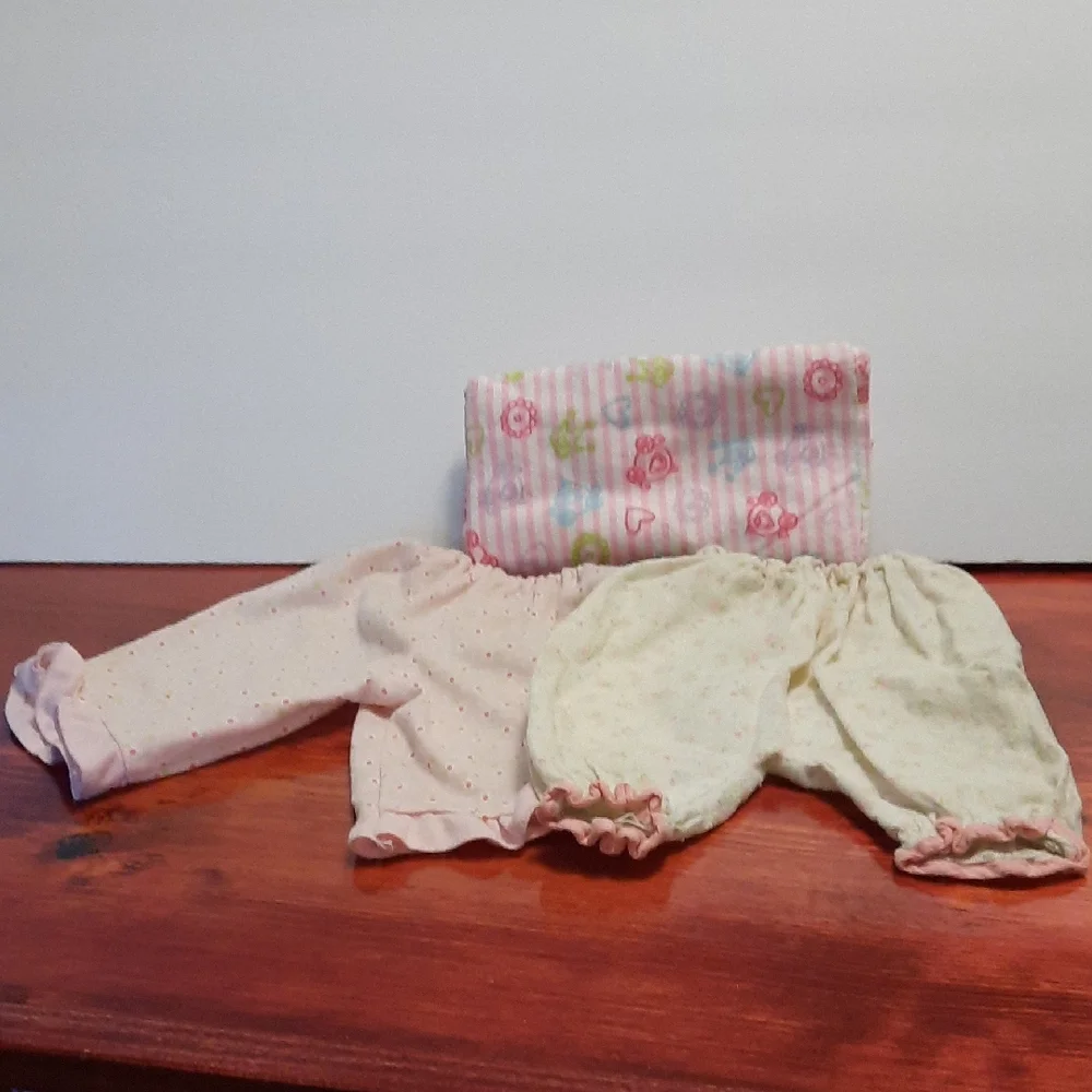 Adorable Pink and White Floral PJ Bottoms