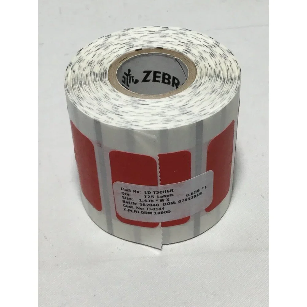 Zebra labelsred 438