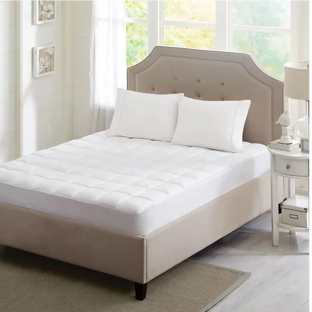Sleep Philosophy Stain-Resistant Antimicrobial Microfiber Mattress Pad, Twin XL
