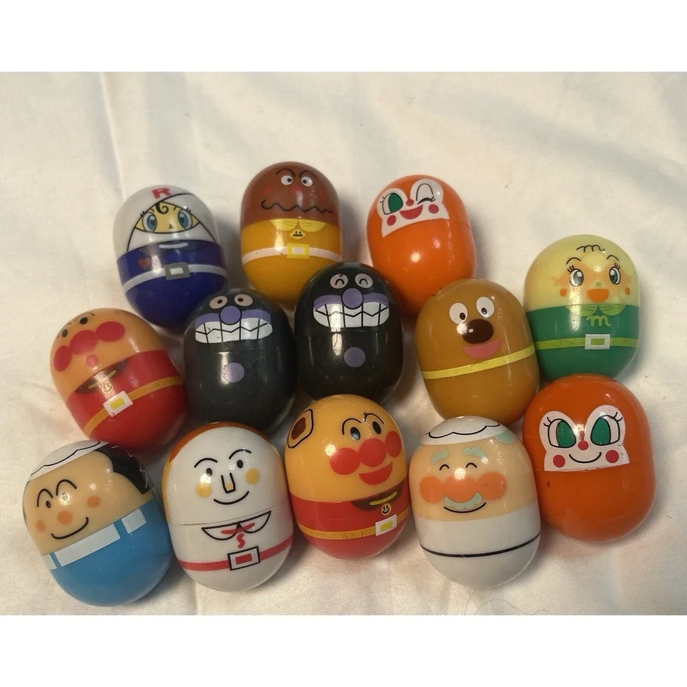 Bandai Lot of 13 Anpanman Dokin Chan Figure Toys