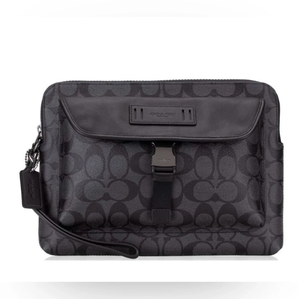 MENS COACH Ranger Pouch In Signature Canvas