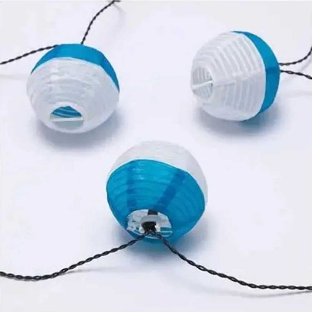IKEA SOLVINDEN Solar String Light with 12 LED Lights, blue white