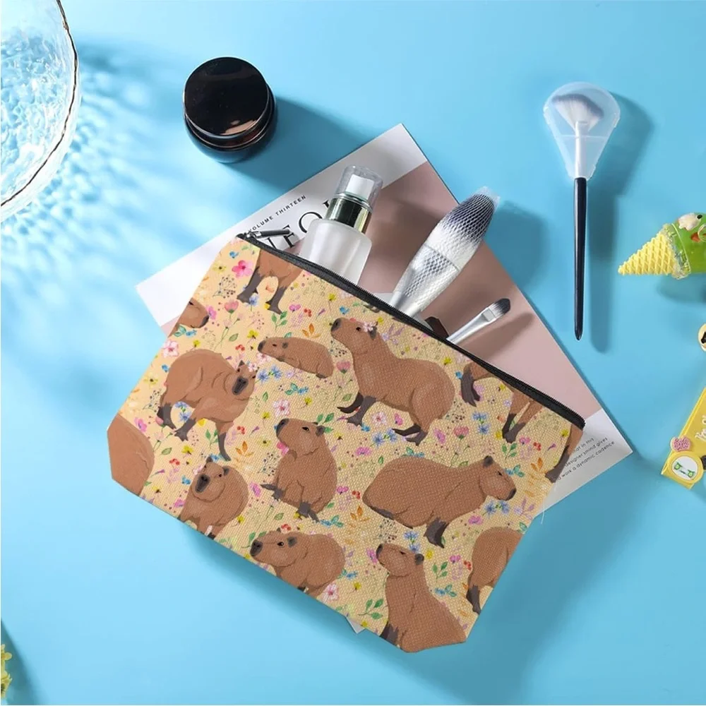 Adorable Capybara Cosmetic Bag