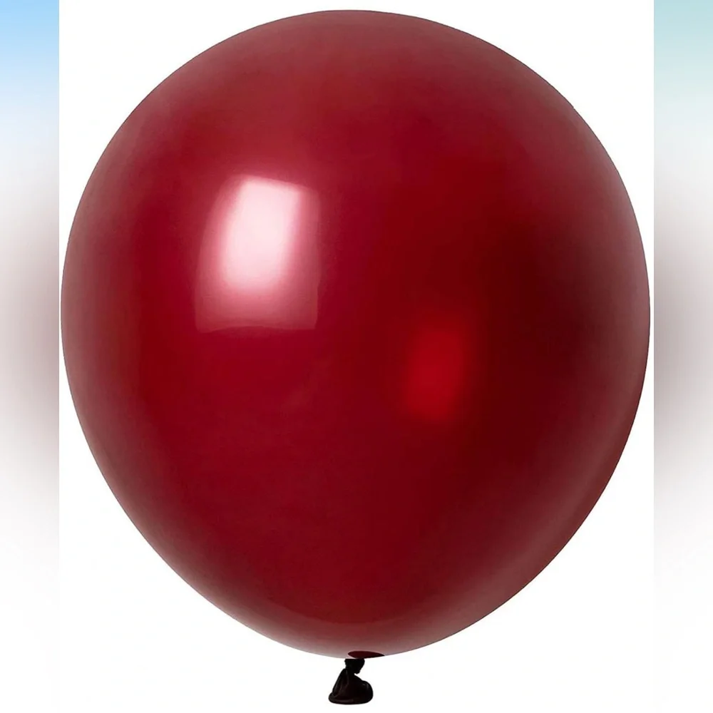 🍒4/$15 7Pc Burgundy 18in” Large Latex Balloons