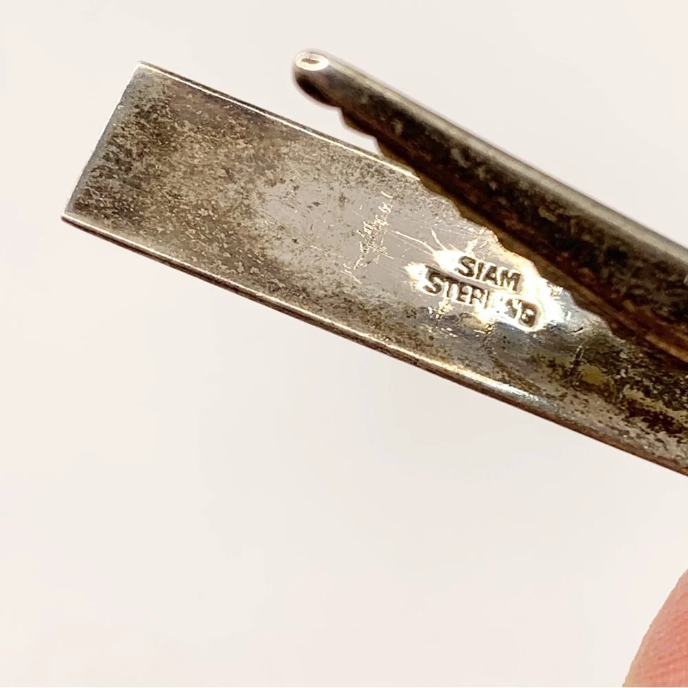 Vintage sterling tie clip