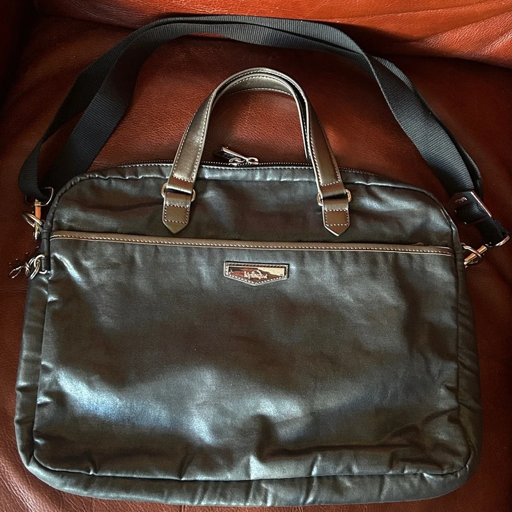Kipling Leather Laptop Bag Briefcase