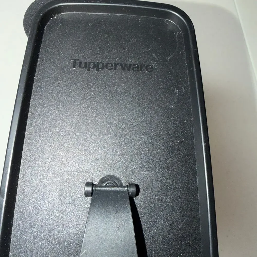 Vintage Tupperware Modular Mates Super Cereal Storer Keeper with Black Lid