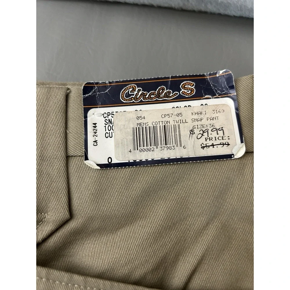 Circle S unhemmed tagged