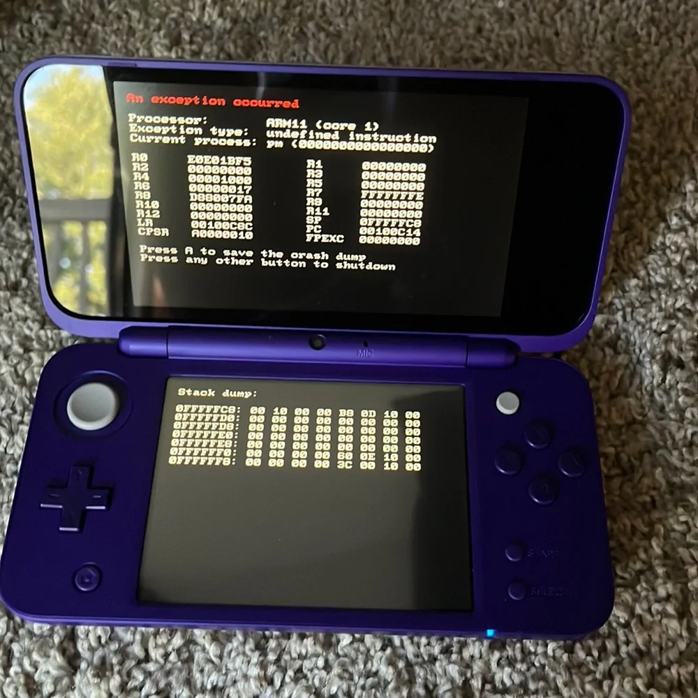 Nintendo DS with error code