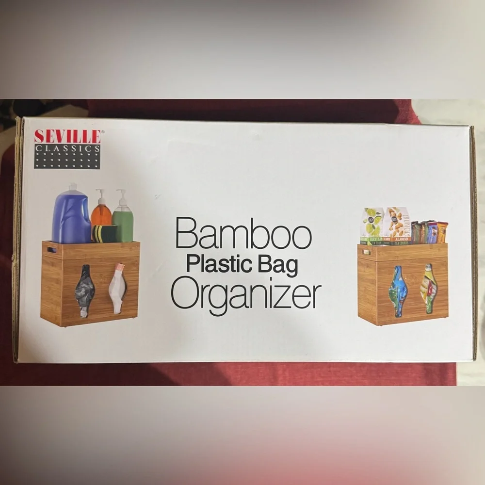 Seville Classics Bamboo Bathroom Organizer with Dispenser